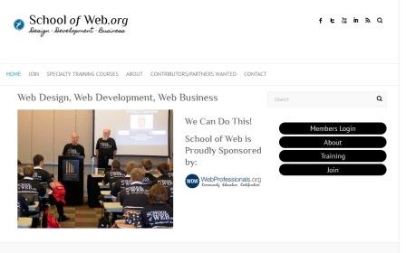 image of the school-of-web-website