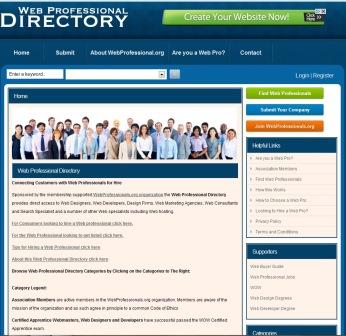 web professional directory home page image 