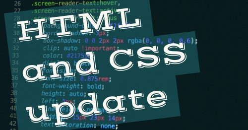 Latest news about HTML and CSS