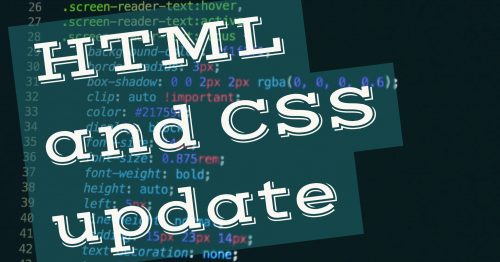 January HTML/CSS Updates