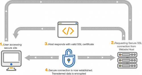 Overview of SSL encryption.