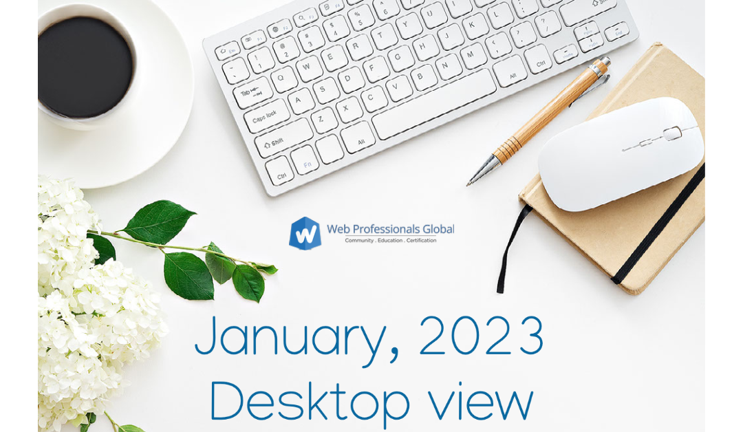 January, 2023 Desktop View