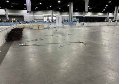 Empty competition floor after event