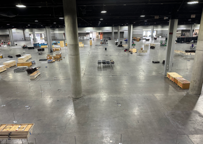 Empty competition floor after event